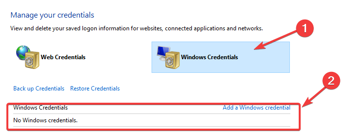 Administrador de credenciales: no existe una sesión de inicio de sesión especificada.  es posible que ya hayas terminado Windows 10
