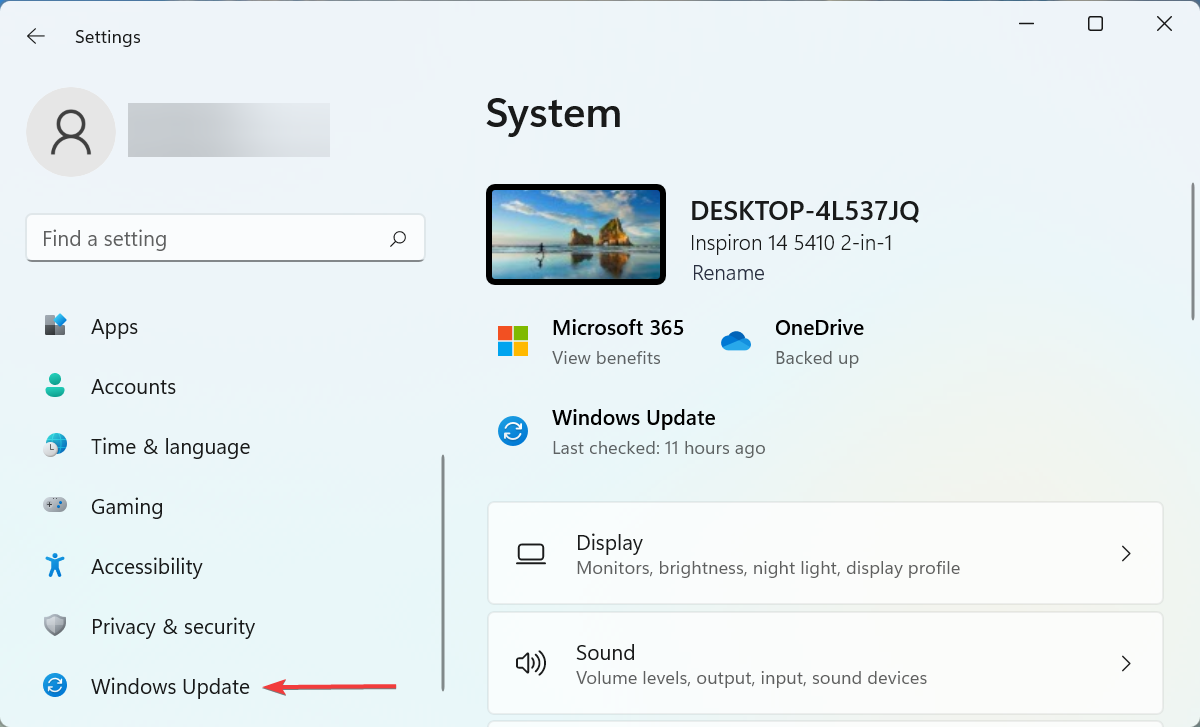 Actualización de Windows para arreglar la pestaña alt que no funciona en Windows 11