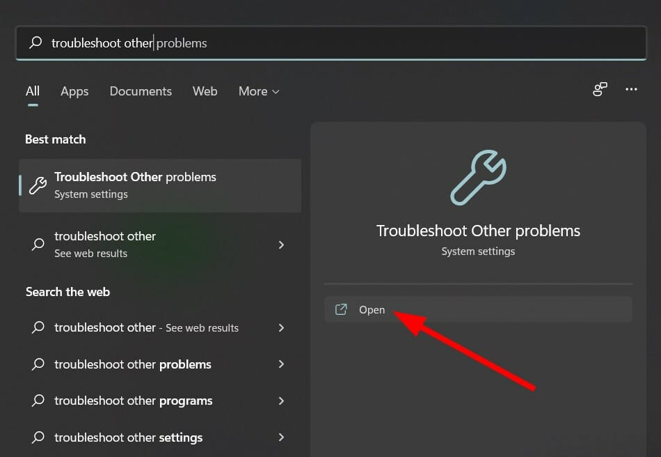 troubleshoot other settings