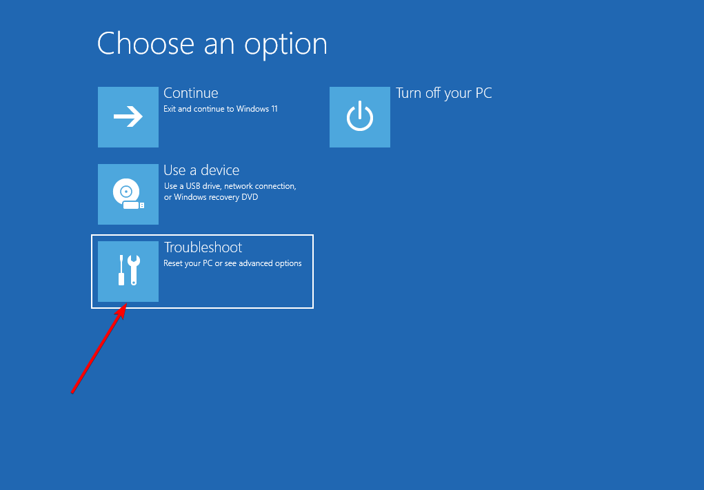 solucionar problemas de excepción de archivo no válido Windows 11
