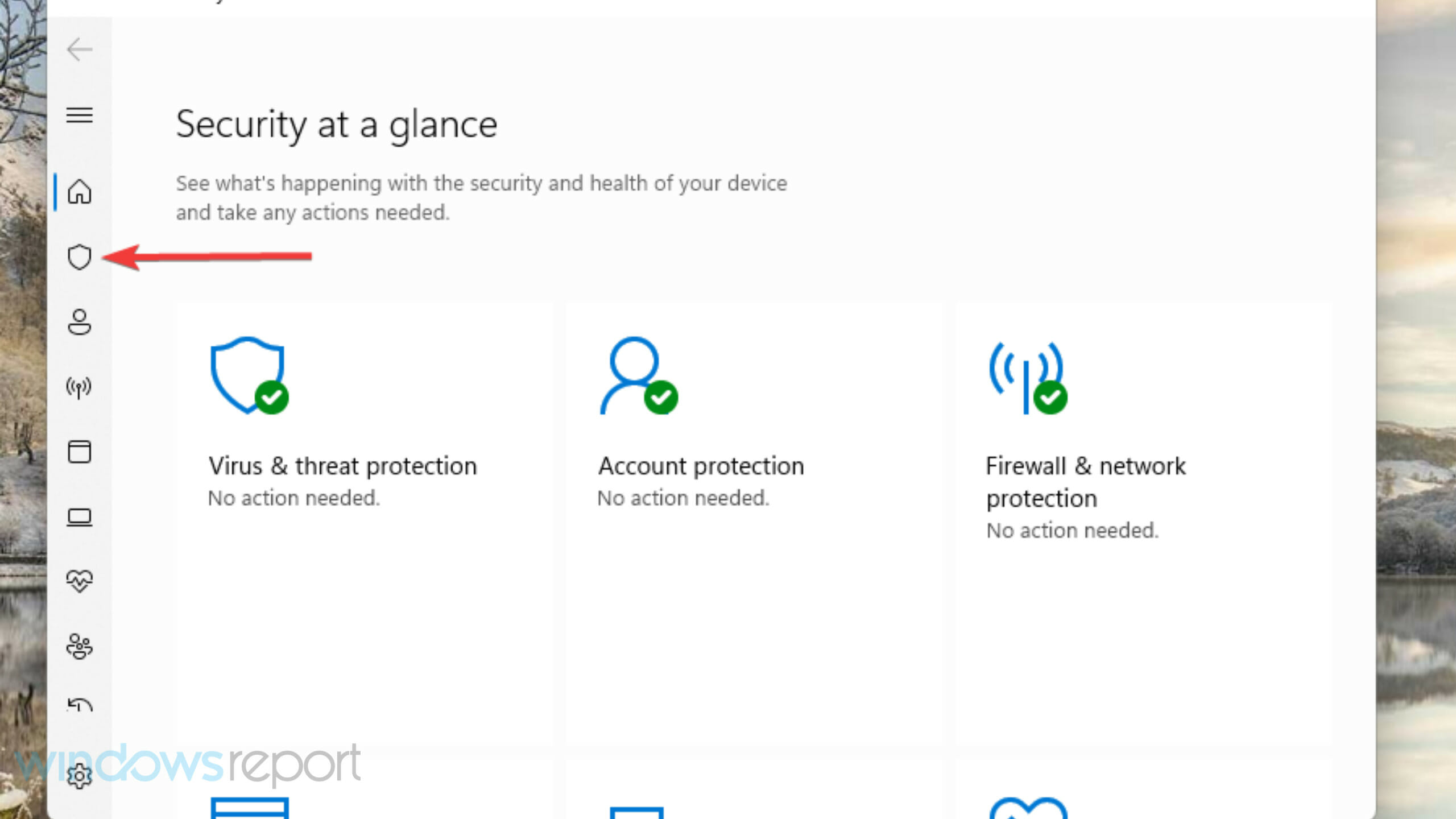 Virus & threat protection tab Windows Error Reporting Event ID 1001