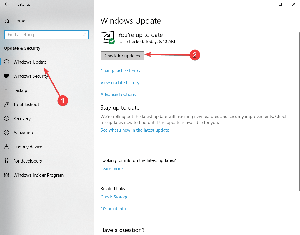 Windows Update busca actualizaciones de PC automáticamente en el archivo alt