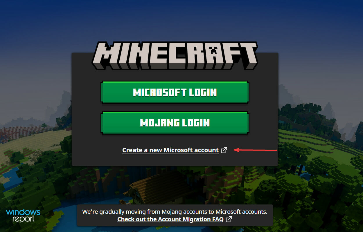 Cree una nueva cuenta de Microsoft para reparar minecraft aka.ms/accountsettings