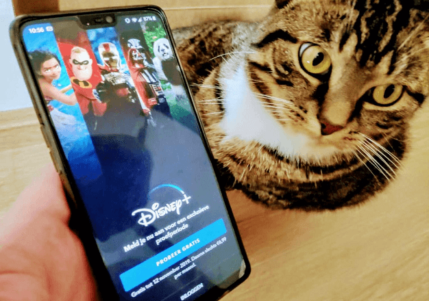 espejo de pantalla de la aplicación Disney Plus