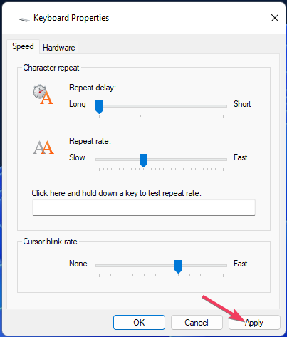 La opción Aplicar teclado dual en Windows 11