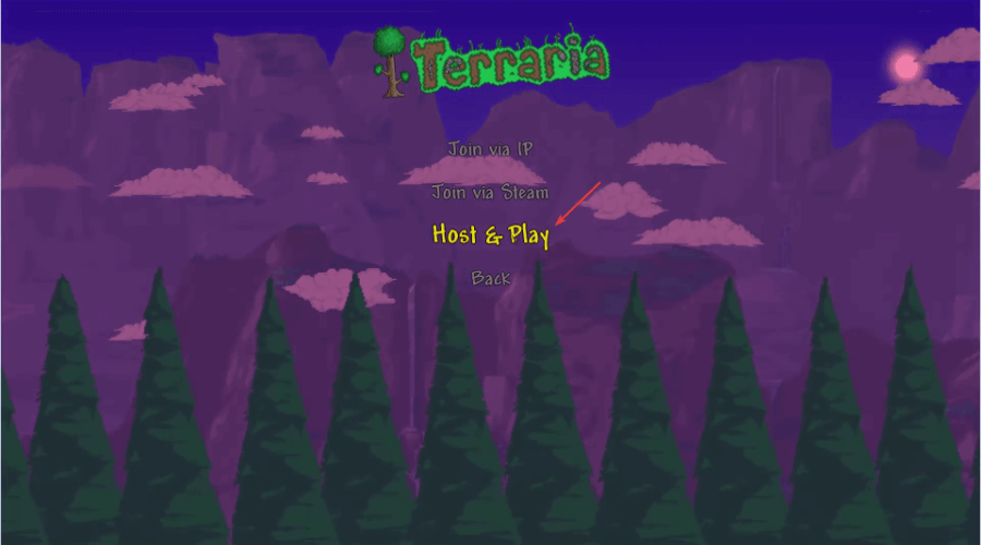 terraria multiplayer host & play