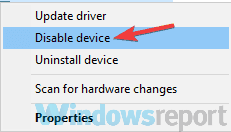 disable device wlanext.exe