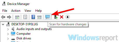 scan for hardware changes wlanext.exe error