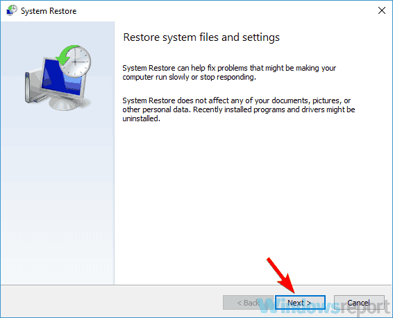 main window system restore wlanext.exe