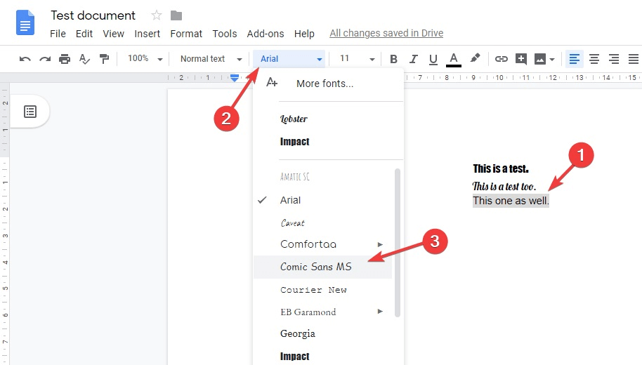 Editar estilo de fuente: cómo aumentar los períodos de Google Docs