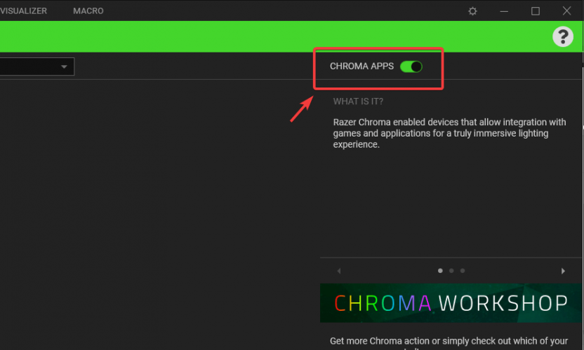aplicaciones chroma deshabilitar problemas de teclado razer chroma