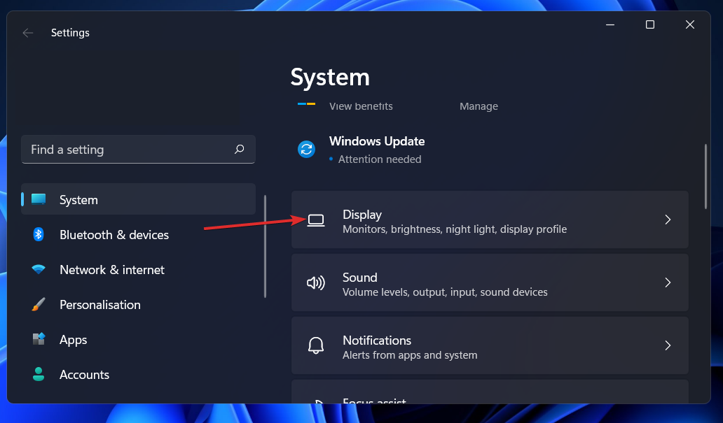 La opción de visualización de Windows 11 no puede cambiar la resolución