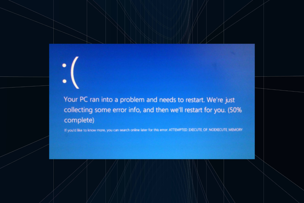8 Ways to Fix Attempted Execute Of Noexecute Memory Error - Kdkick.com