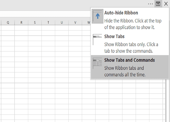 Cómo arreglar la barra de herramientas que no se muestra en Excel