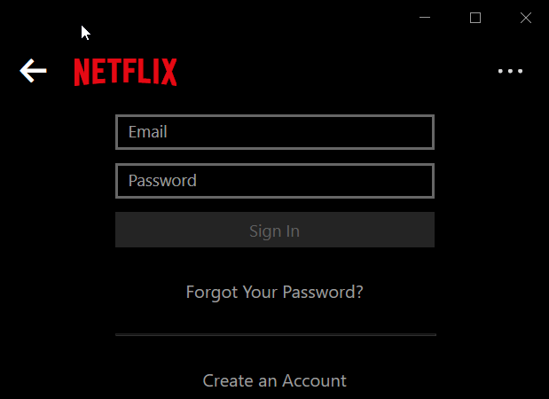 Netflix sign_in app_error código 100