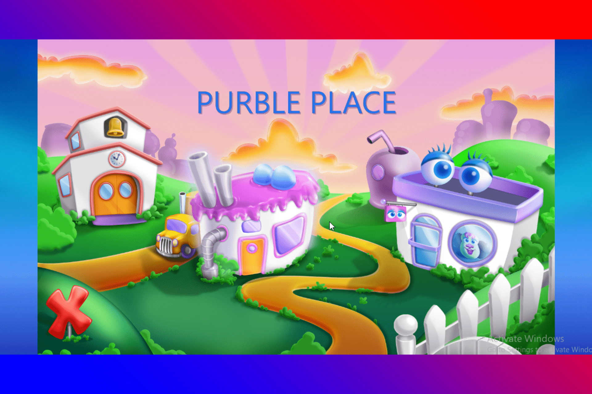 Lugar púrpura Windows 11