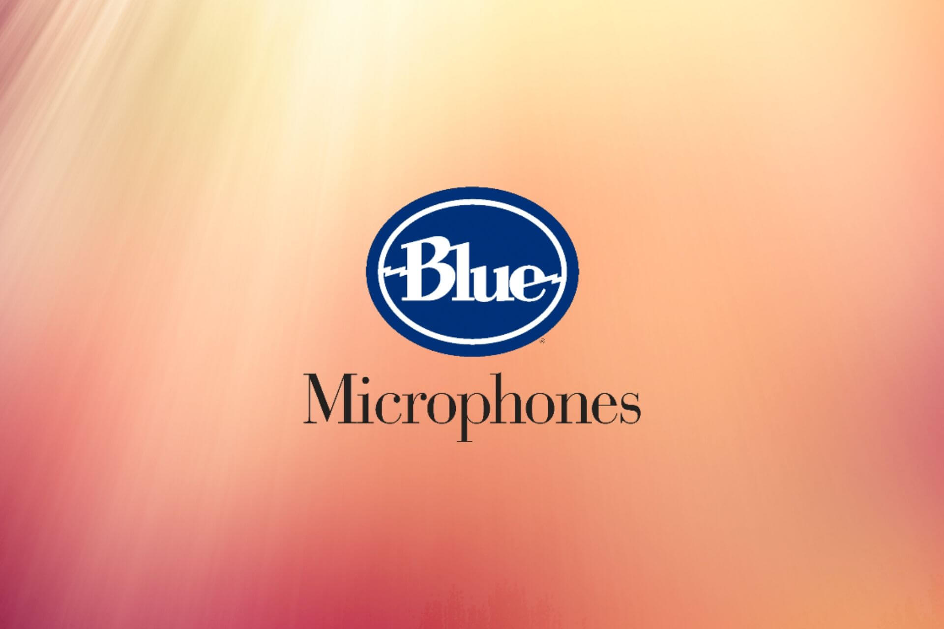 Logotipo de micrófono Blue Snowball