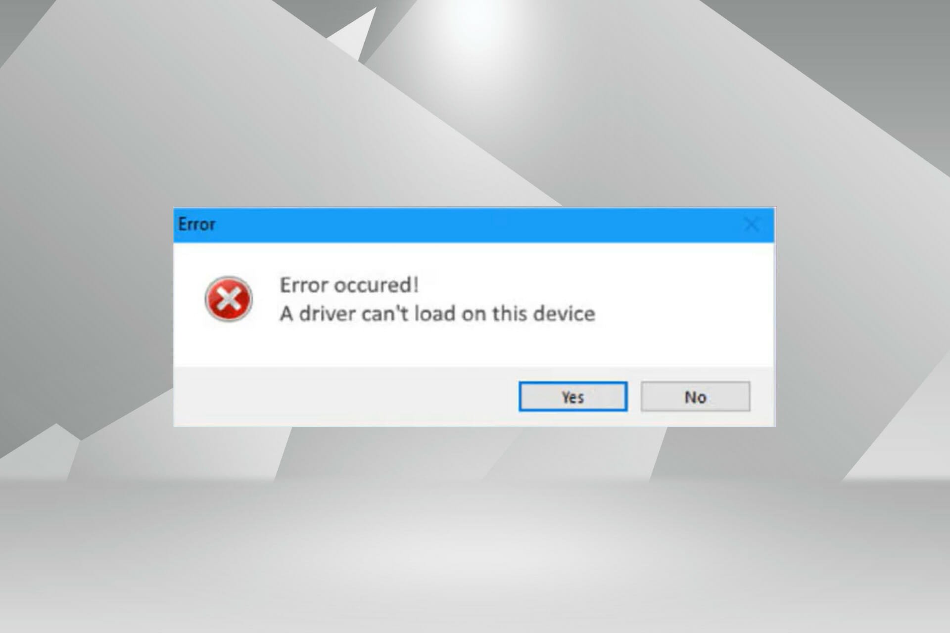 Reparar No se puede cargar un controlador en este error de dispositivo en Windows 11