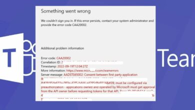 Photo of Código de error de Microsoft Teams CAA20002: cómo solucionarlo