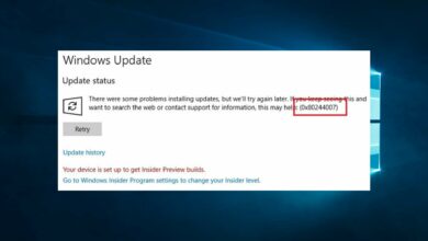 Photo of Error de actualización de Windows 0x80244007 [SOLVED]