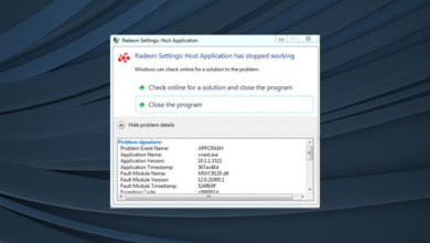 Photo of La aplicación host del software Radeon ya no funciona
