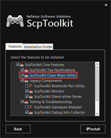 SCPTOOL - Desinstala DS4Windows