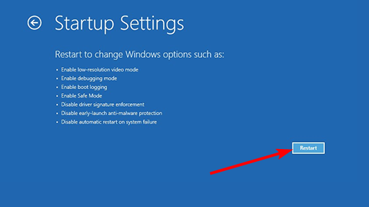 reinicie para deshacer los cambios realizados en su computadora con Windows 10