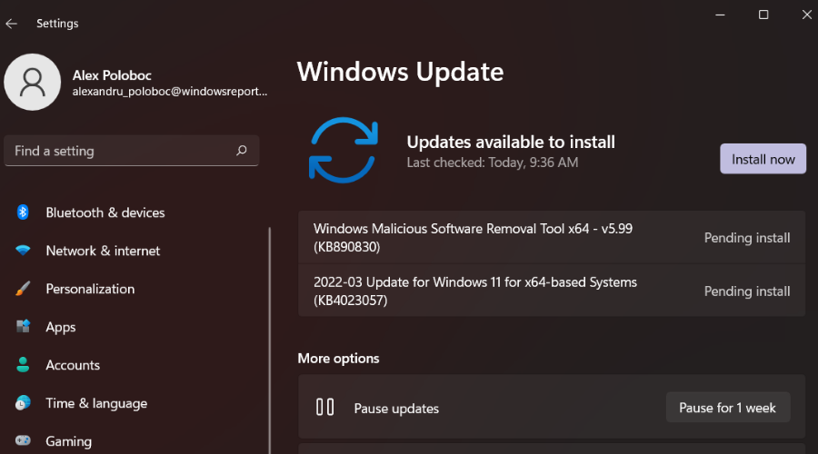 actualización de windows 11