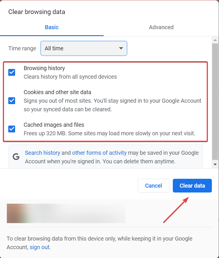 Borrar datos para arreglar los videos de Facebook no se reproducirán en la computadora