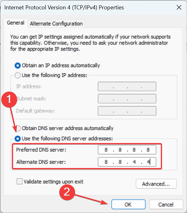 cambiar el servidor DNS para arreglar la pantalla negra de Disney Plus