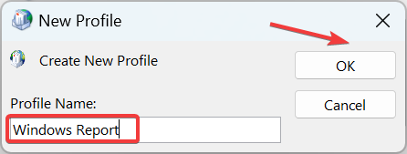 cree un nuevo perfil para arreglar el archivo de datos de Outlook no se puede acceder