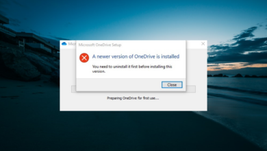 Photo of Se instala una versión más nueva de OneDrive: 3 correcciones para usar