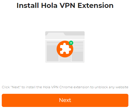 Configure el complemento Hola VPN para su navegador web