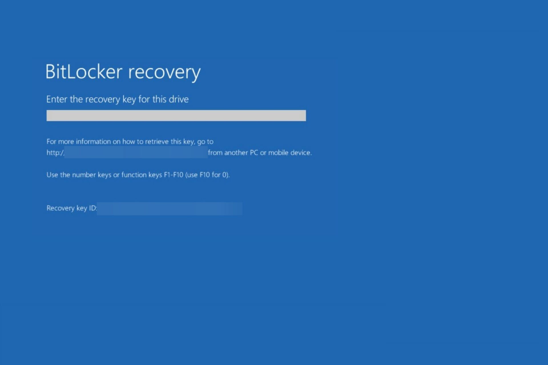 Bitlocker Windows 11 solicita la clave de recuperación de Bitlocker