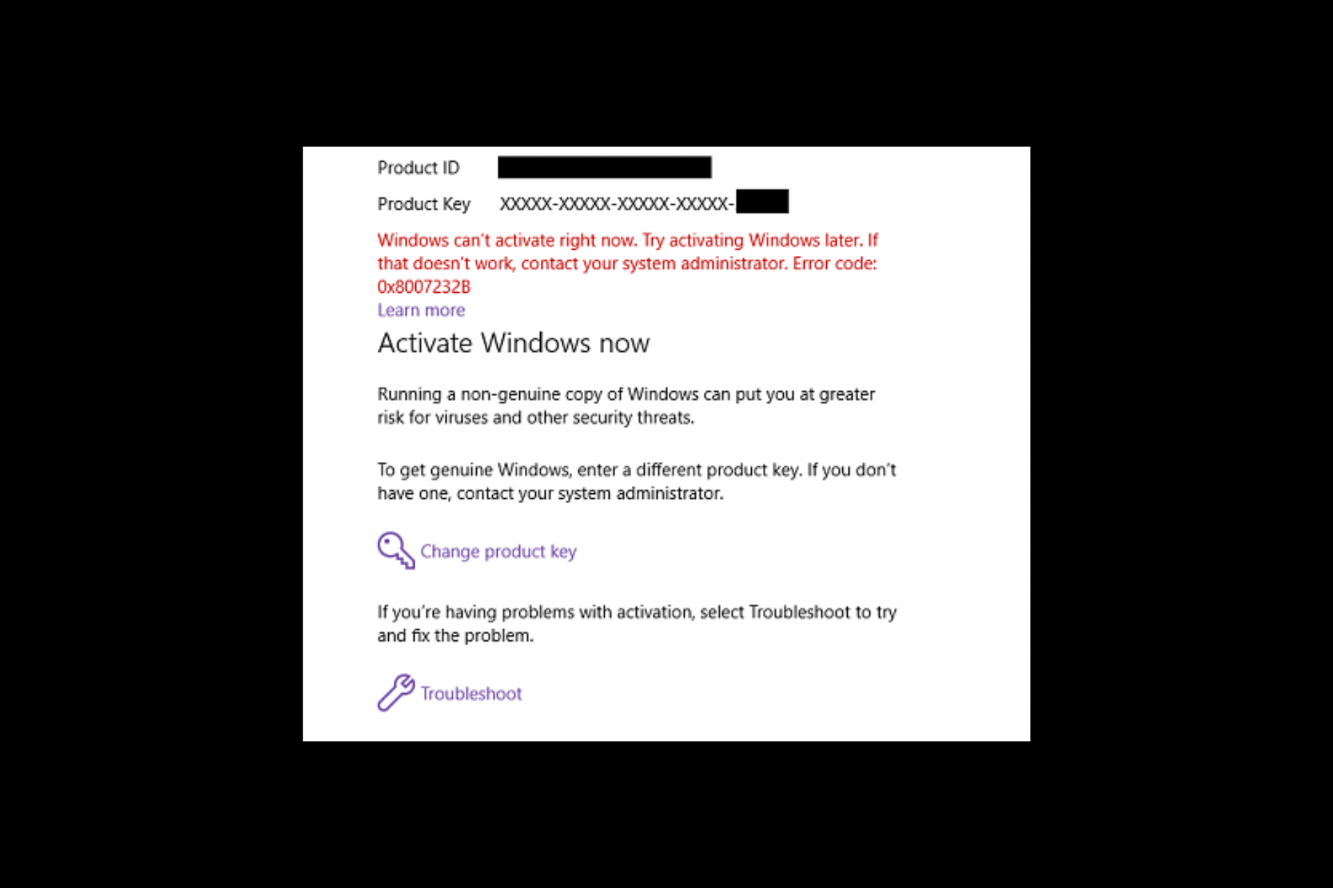 [Solved]    Error de activación de Windows 0x8007232B, el nombre DNS no existe