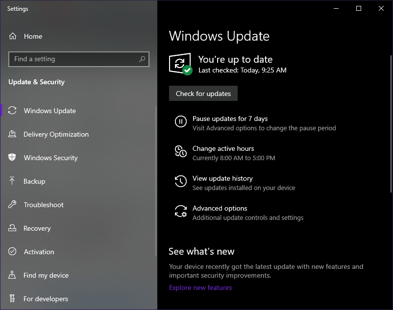 Windows 10 Buscar actualizaciones