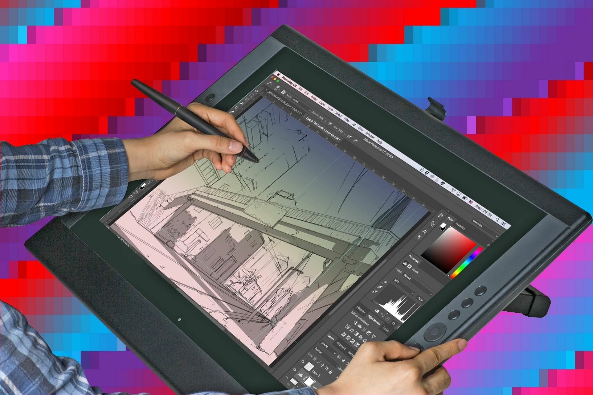 aplicación de dibujo digital para tableta
